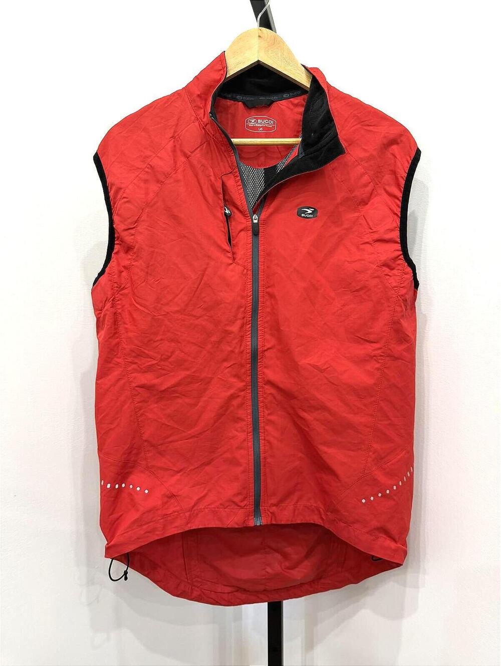 Sugoi Red Sleeveless Cycling Vest Large